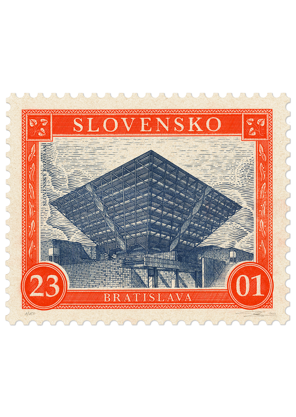 Známka Slovenský rozhlas