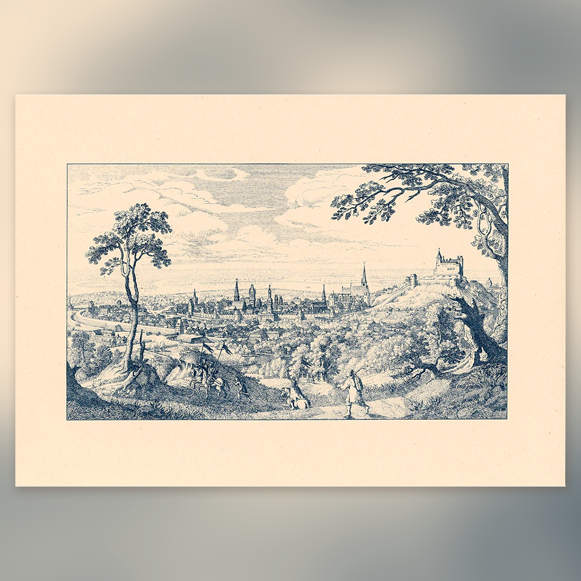 Bratislava, pohľad zo severu z roku 1649