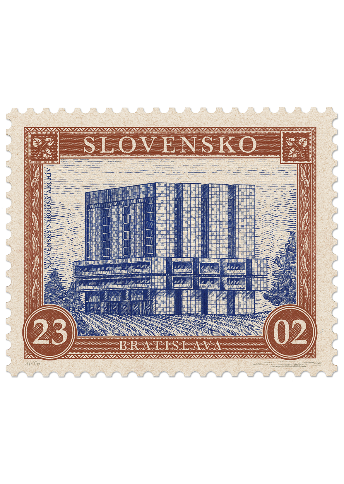 Známka Slovenský národný archív